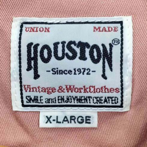 ヒューストン HOUSTON 両面刺繍 L/S シャツ メンズ import:XL