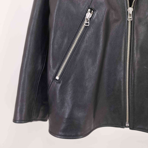 マウジー moussy LEATHER RIDERS ラムレザー ダブル ライダース ジャケット レディース FREE