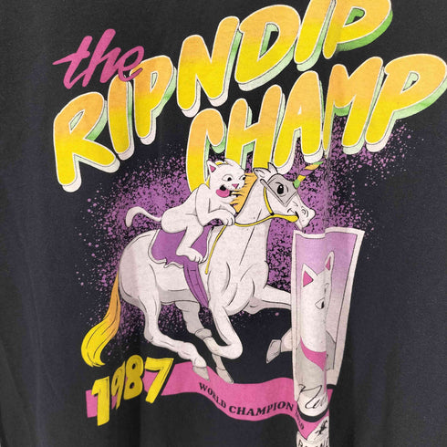 リップンディプ RIPNDIP Riding Champ L/S T-Shirt ライディング チャンプ ロング スリーブ Tシャツ レディース import:M