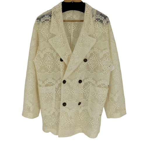 チャオパニック Ciaopanic 24AW 総柄 メッシュ ダブルブレスト テーラード ジャケット レディース ONE SIZE