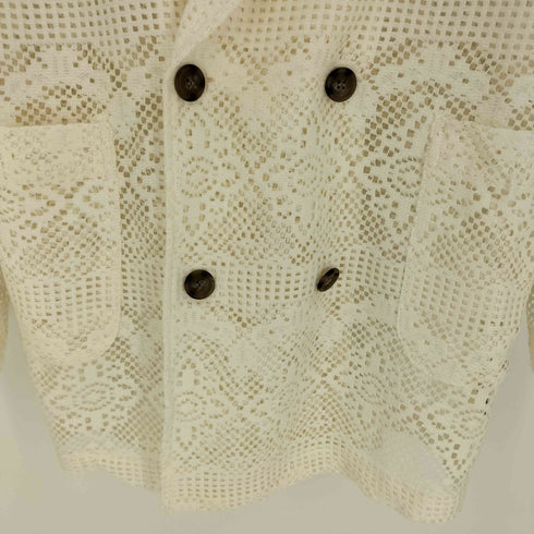 チャオパニック Ciaopanic 24AW 総柄 メッシュ ダブルブレスト テーラード ジャケット レディース ONE SIZE