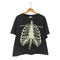 デルタプロウェイト DELTA PRO WEIGHT 90-00s 骨 ボーン プリント Tシャツ メンズ import:L