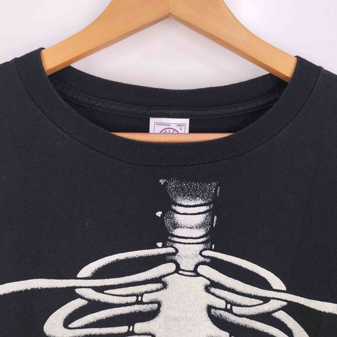 デルタプロウェイト DELTA PRO WEIGHT 90-00s 骨 ボーン プリント Tシャツ メンズ import:L
