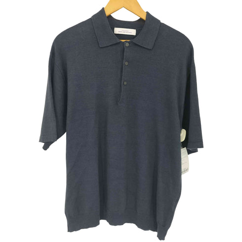 ユナイテッドアローズグリーンレーベルリラクシング UNITED ARROWS green label relaxing ワープニット ボタンダウン ポロシャツ メンズ JPN:L