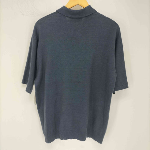ユナイテッドアローズグリーンレーベルリラクシング UNITED ARROWS green label relaxing ワープニット ボタンダウン ポロシャツ メンズ JPN:L