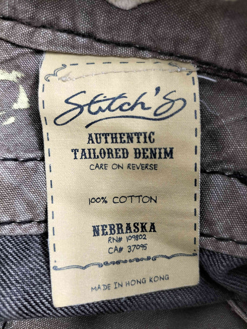 スティッチーズ STITCHS y2k NEBRASKA ダメージ フレアデニムパンツ メンズ S32