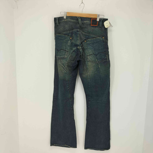 ボスヒューゴボス BOSS HUGO BOSS ダメージ加工 ストレートデニムパンツ メンズ 32×32