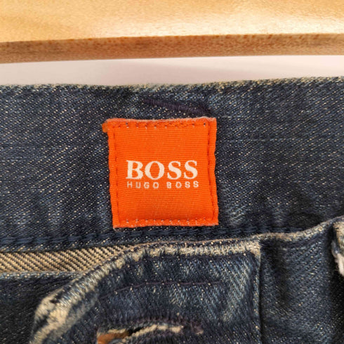ボスヒューゴボス BOSS HUGO BOSS ダメージ加工 ストレートデニムパンツ メンズ 32×32