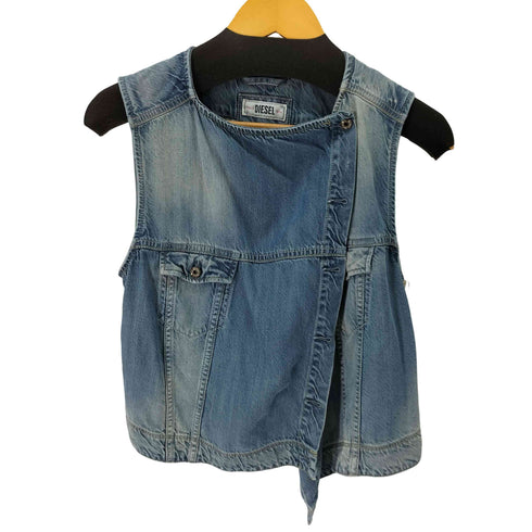 ディーゼル DIESEL アシンメトリーデニムベスト レディース import:S