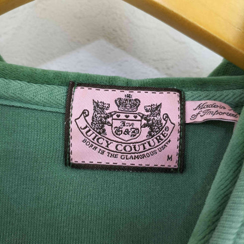 ジューシークチュール JUICY COUTURE ベロア ジップアップパーカー レディース import:M