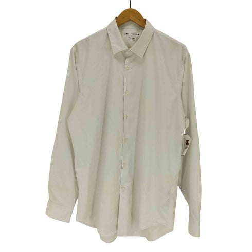 ザラ ZARA ACTIVE FABRIC レギュラーカラードレスシャツ メンズ XL