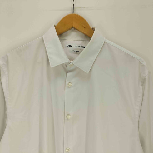 ザラ ZARA ACTIVE FABRIC レギュラーカラードレスシャツ メンズ XL