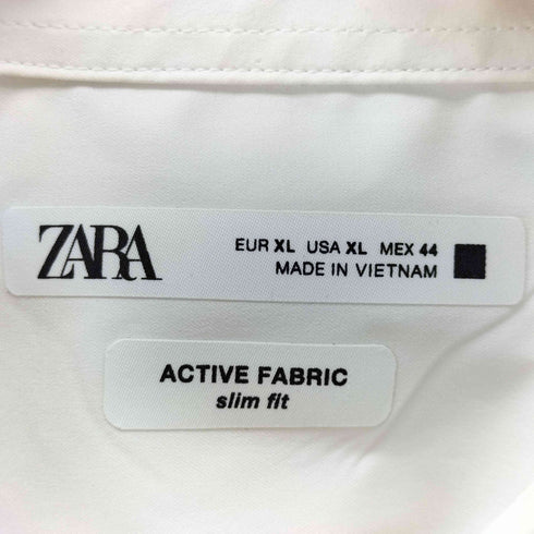 ザラ ZARA ACTIVE FABRIC レギュラーカラードレスシャツ メンズ XL