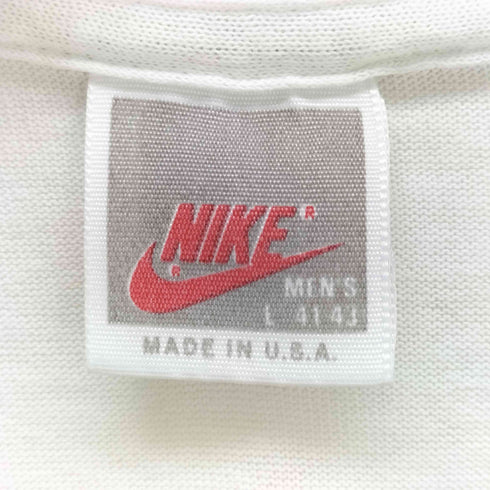 ナイキ NIKE 80S 銀タグ USA製 プリントクルーネックTシャツ メンズ import:L