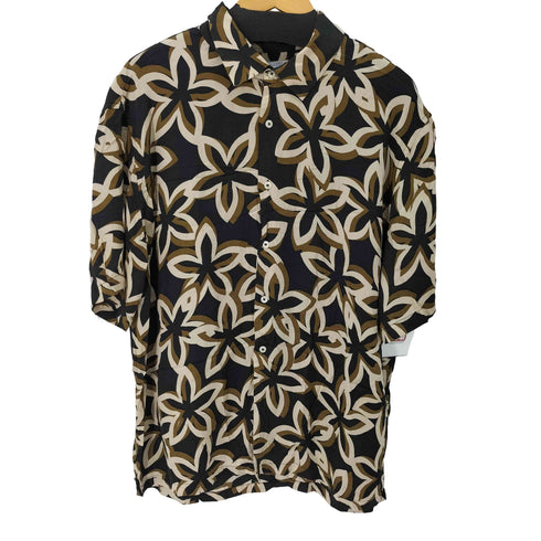 ザラ ZARA S/S 総柄レーヨンシャツ メンズ import:XL