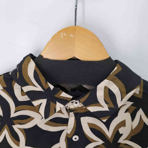 ザラ ZARA S/S 総柄レーヨンシャツ メンズ import:XL