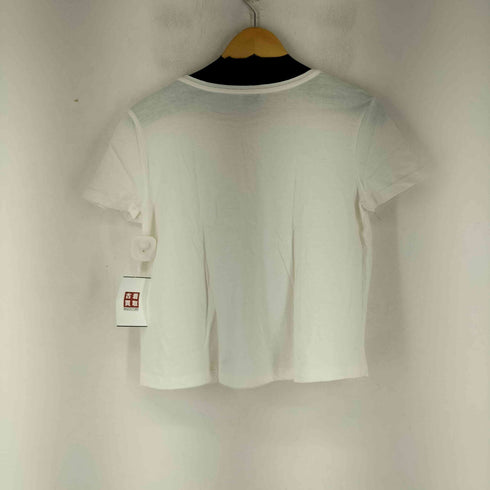 ザラ ZARA フロントビジューデザイン S/S Tシャツ レディース
