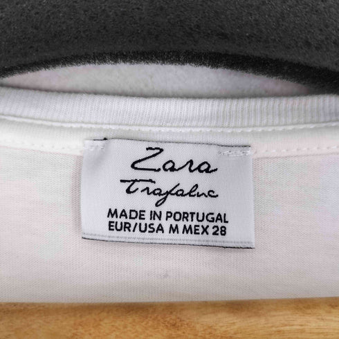 ザラ ZARA フロントビジューデザイン S/S Tシャツ レディース