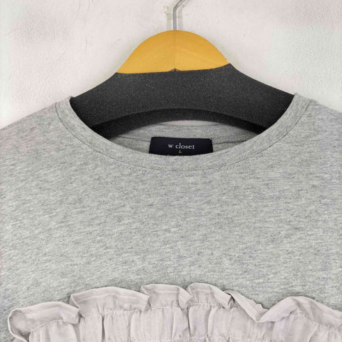 ダブルクローゼット w closet ドッキングデザイン L/S カットソー レディース