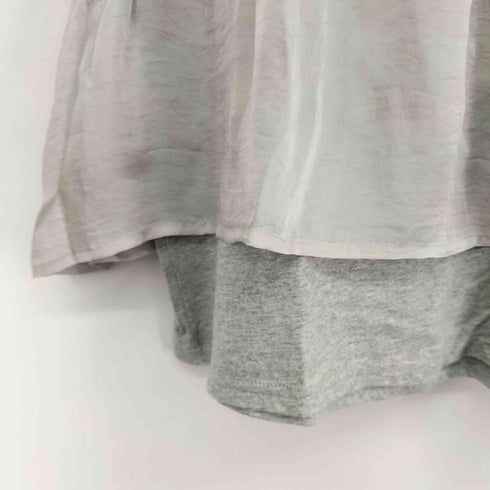 ダブルクローゼット w closet ドッキングデザイン L/S カットソー レディース