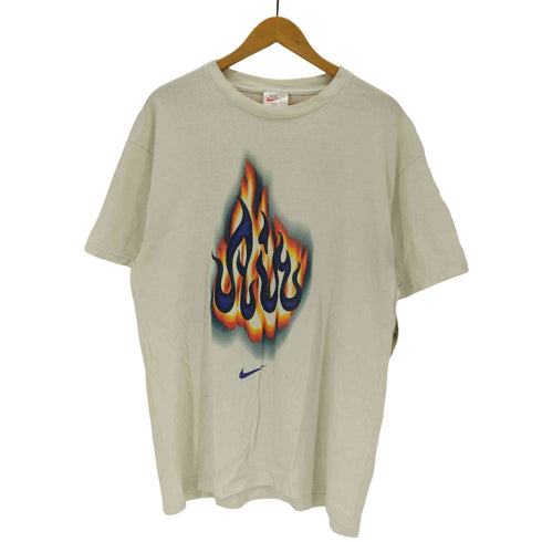 ナイキ NIKE 90S USA製 白タグ AIR BAKIN flame Tシャツ メンズ import:M