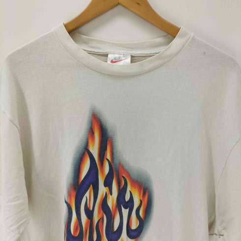 ナイキ NIKE 90S USA製 白タグ AIR BAKIN flame Tシャツ メンズ import:M