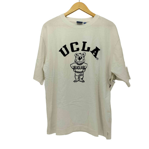 ユーシーエルエー UCLA フロッキープリント カレッジ Tシャツ メンズ M