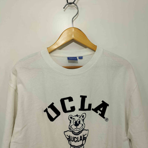 ユーシーエルエー UCLA フロッキープリント カレッジ Tシャツ メンズ M
