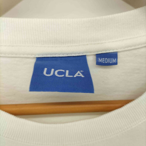 ユーシーエルエー UCLA フロッキープリント カレッジ Tシャツ メンズ M