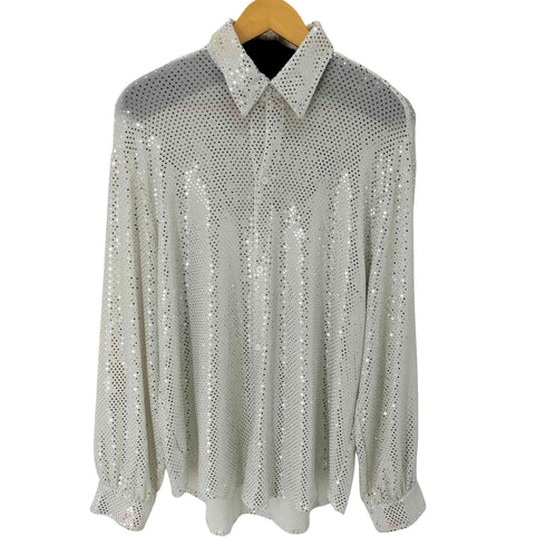 AEEWINNER L/S スパンコールシャツ メンズ JPN:L