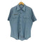 ユーエスアーミー U.S. ARMY 90S UTILITY CHAMBRAY TYPE 2 ユーティリティー シャンブレー S/S ミリタリー シャツ 1997年製 メンズ