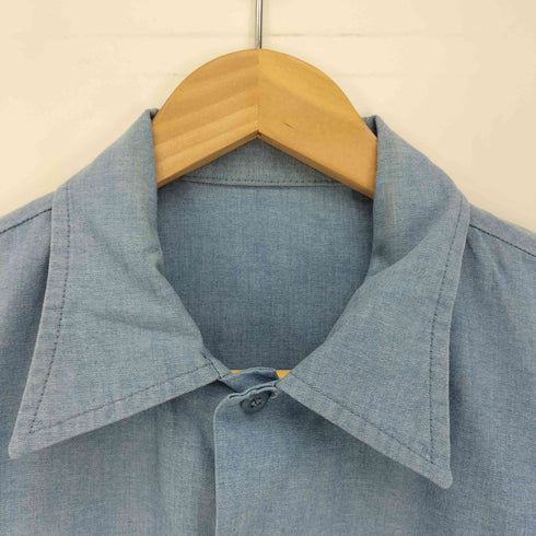 ユーエスアーミー U.S. ARMY 90S UTILITY CHAMBRAY TYPE 2 ユーティリティー シャンブレー S/S ミリタリー シャツ 1997年製 メンズ