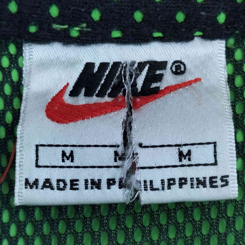 ナイキ NIKE 90S 白タグ 裏地メッシュ 裾ドローコード リフレクターライン ハーフジップ ジャケット メンズ import:M