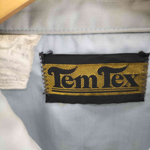70S TemTex USA製 襟芯 ウエスタンポケット ドレス シャツ メンズ 16 36
