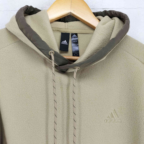 アディダス adidas PRSRVE Warm Hoodie 素材切替 スウェットパーカー メンズ JPN:M