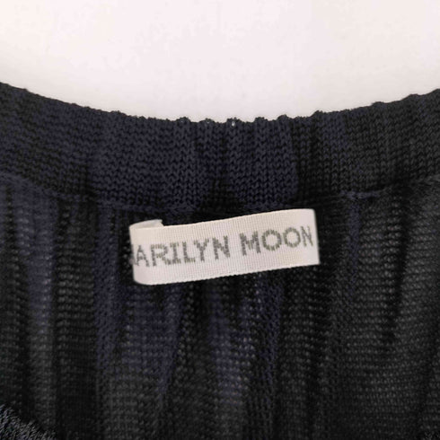 マリリンムーン MARILYN MOON メッシュフリルノースリーブワンピース レディース