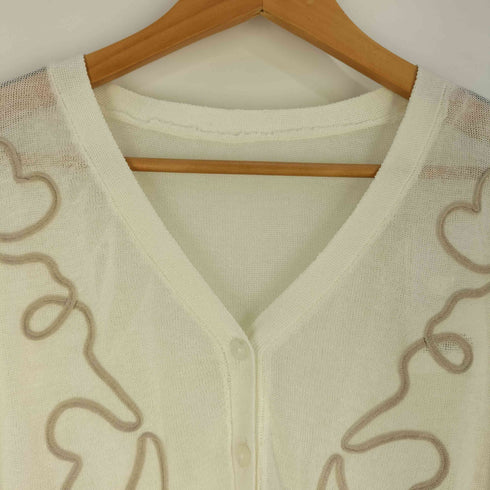 mic ハート刺繍シアーカーディガン レディース FREE