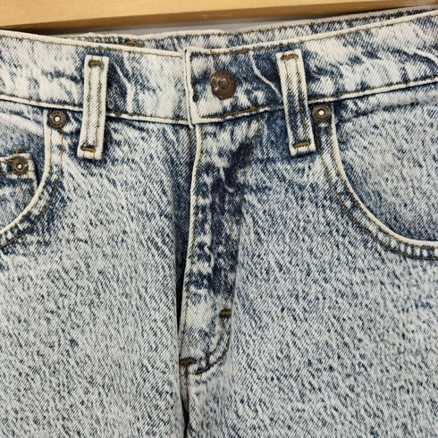 リー Lee USA製 527-5048 90S ケミカルウォッシュ デニム レディース 12REG