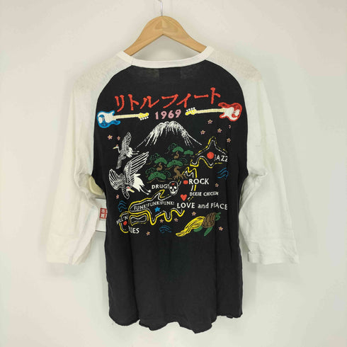 ラグランバンド長袖Tシャツ メンズ import:M