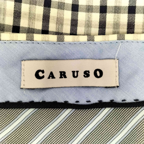 カルーゾ CARUSO イタリア製 チェックハーフパンツ メンズ 46