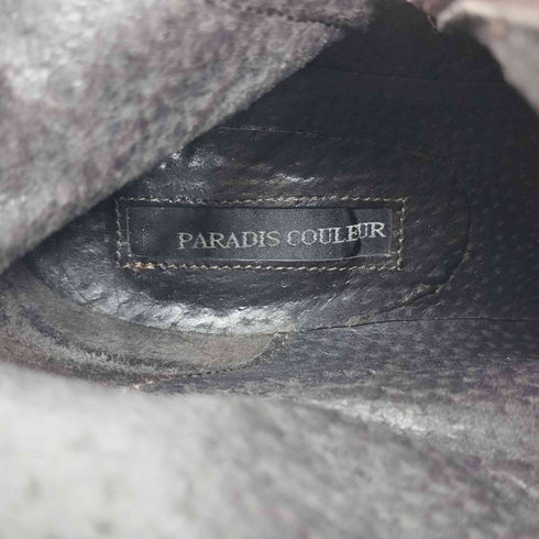 PARADIS COULEUR サイドジップロングブーツ レディース 37