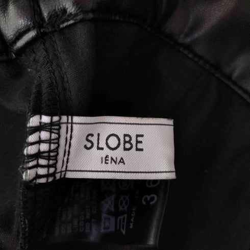 スローブイエナ SLOBE IENA 23AW フェイクレザーカーブパンツ レディース JPN:36