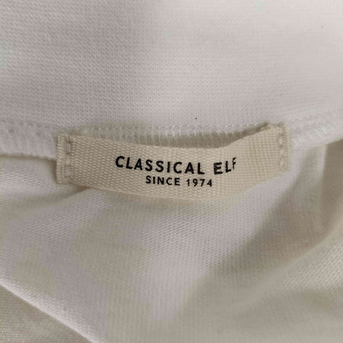 クラシカルエルフ CLASSICAL ELF レイヤード サイドドロスト裾 綿100%レースビッグTシャツ レディース JPN:L