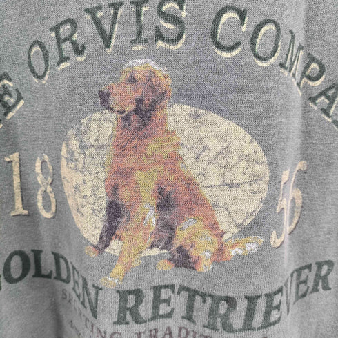 オービス ORVIS golden retriever ハーフジップ スウェット メンズ import:XXL