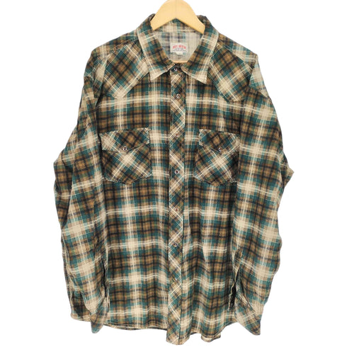 スミスアメリカン SMITHS AMERICAN 長袖ウエスタンチェックシャツ ビックサイズ メンズ 5L