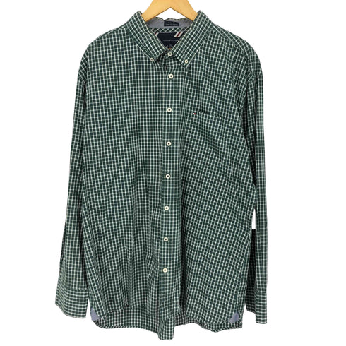 トミーヒルフィガー TOMMY HILFIGER 長袖ボタンダウンチェックシャツ メンズ import:XXL