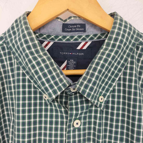 トミーヒルフィガー TOMMY HILFIGER 長袖ボタンダウンチェックシャツ メンズ import:XXL