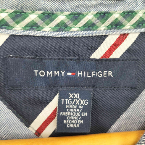 トミーヒルフィガー TOMMY HILFIGER 長袖ボタンダウンチェックシャツ メンズ import:XXL