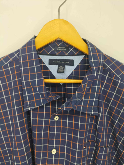 トミーヒルフィガー TOMMY HILFIGER 長袖ボタンダウンチェックシャツ メンズ import:XXL
