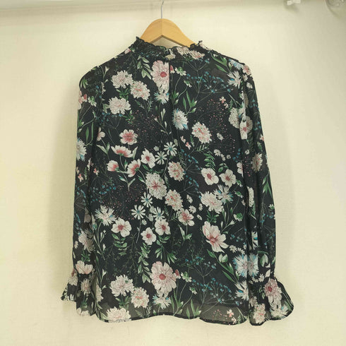 vivapresto 長袖 花柄 シアーブラウス レディース JPN:38